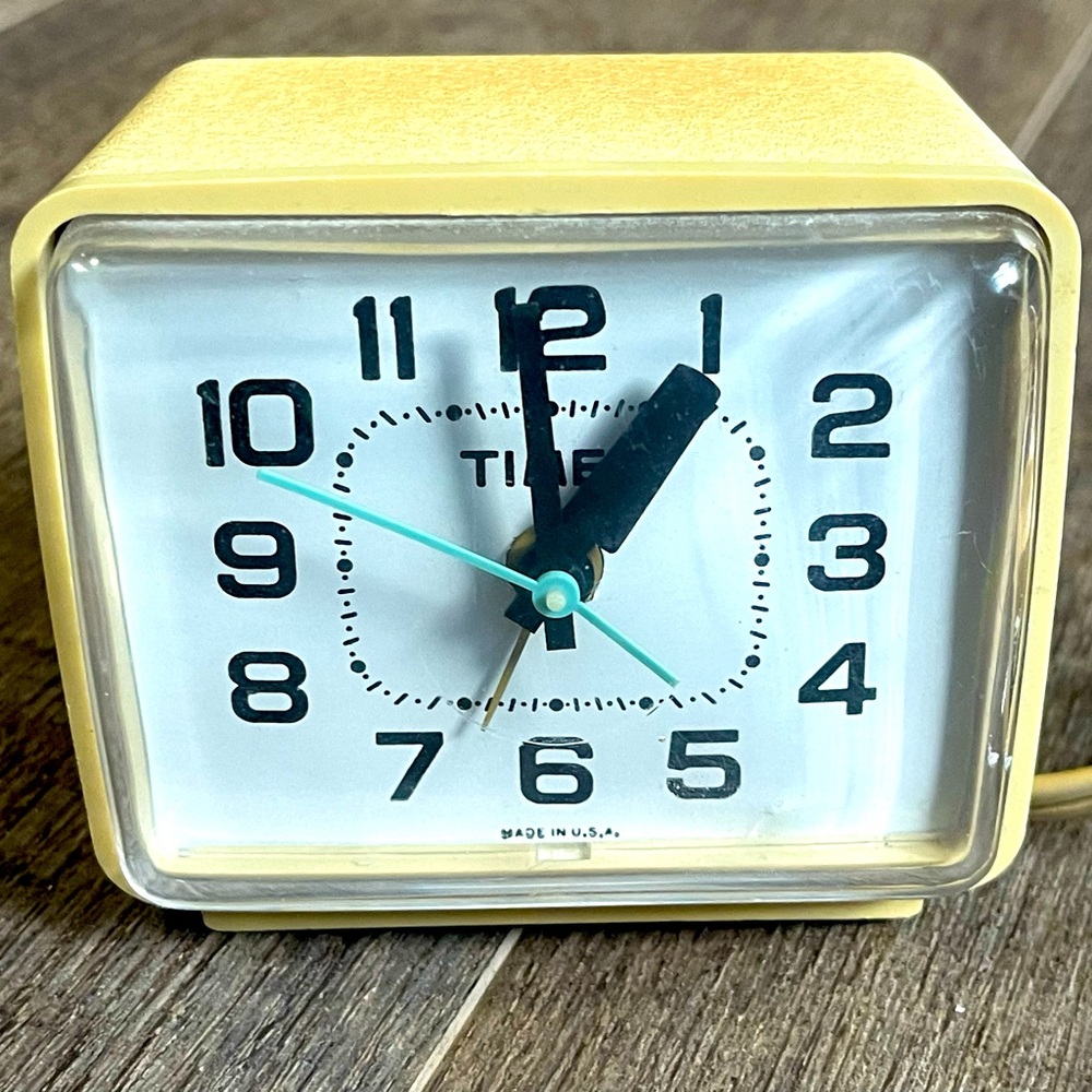 Timex Yellow and Black Wall Clock